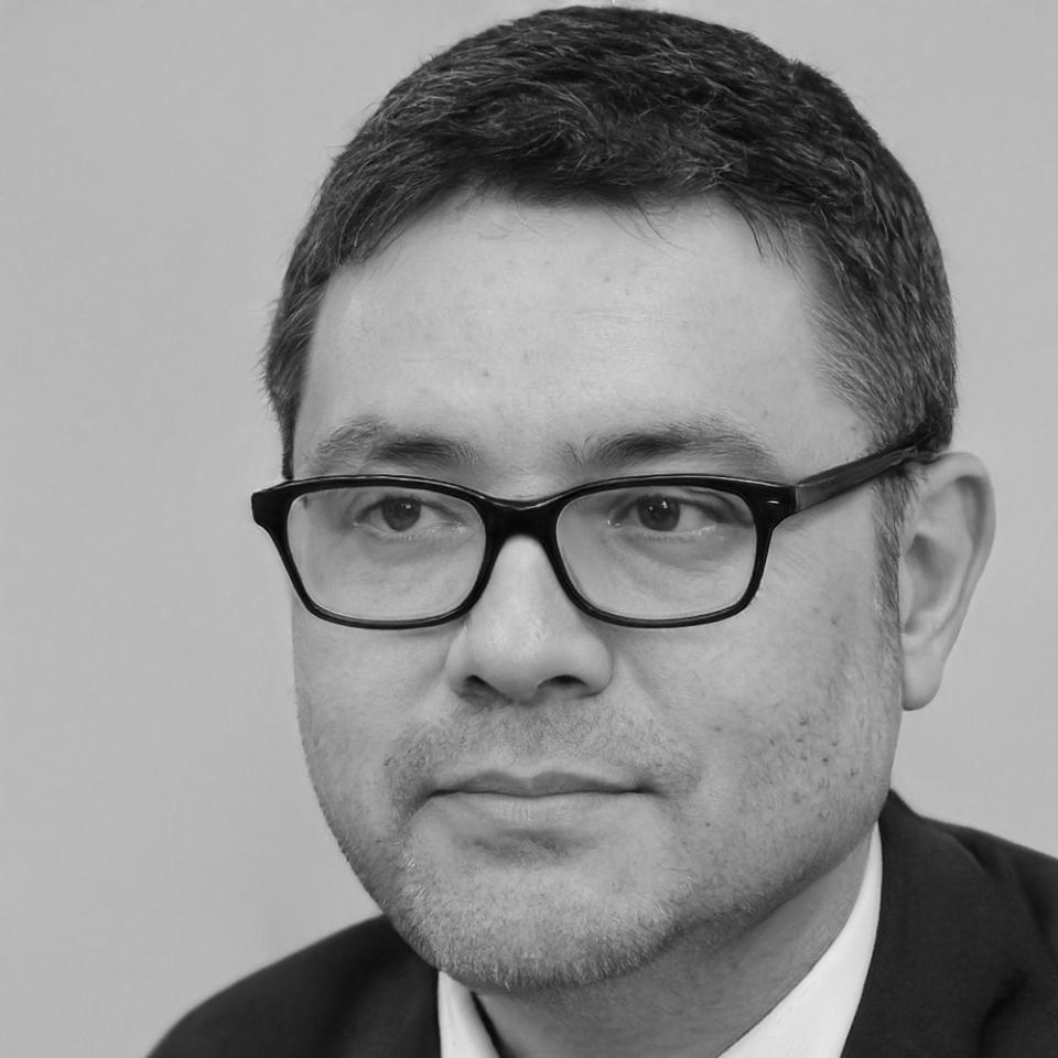 Retrato de Aurelio Mendizábal, analista financiero